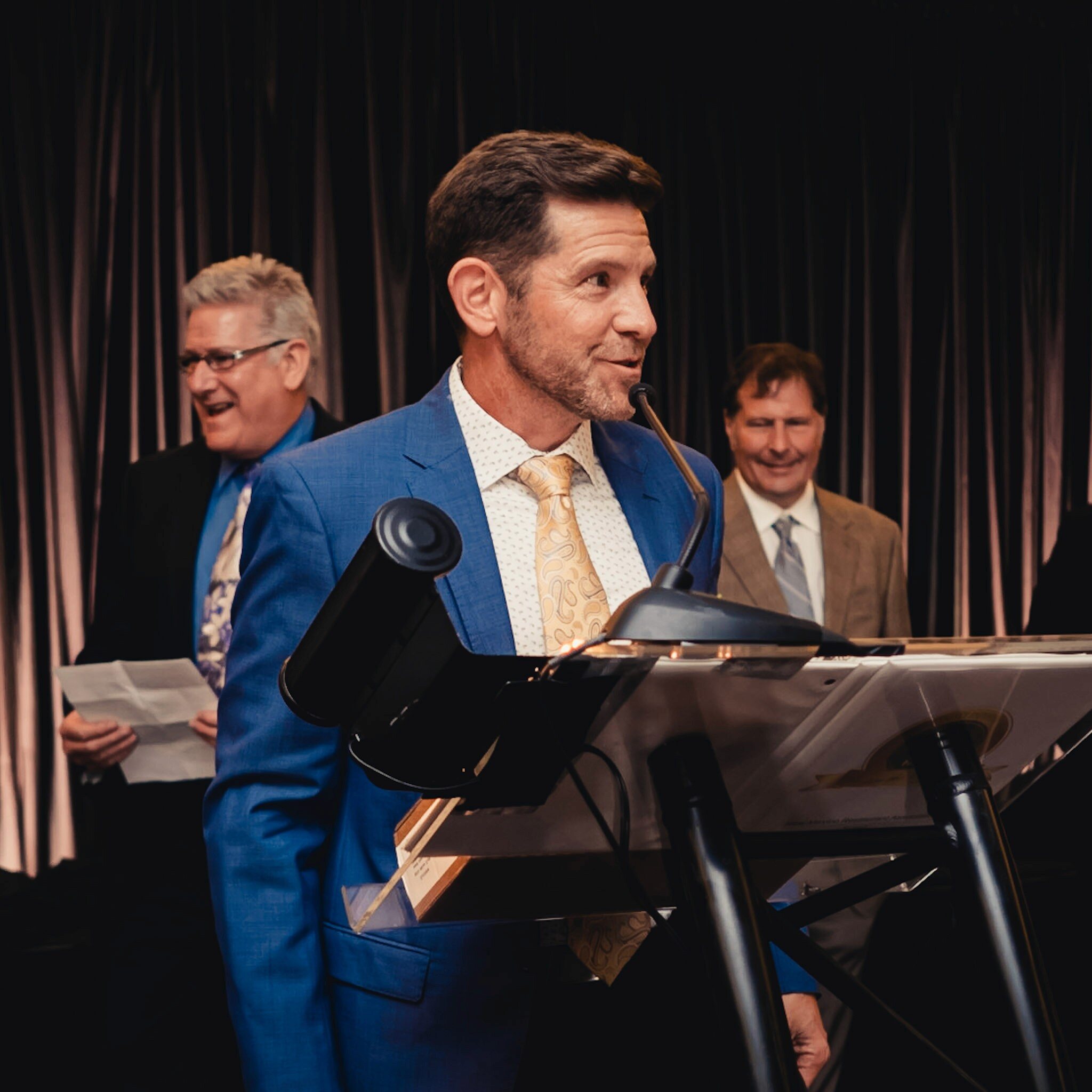 Speaker at a podium